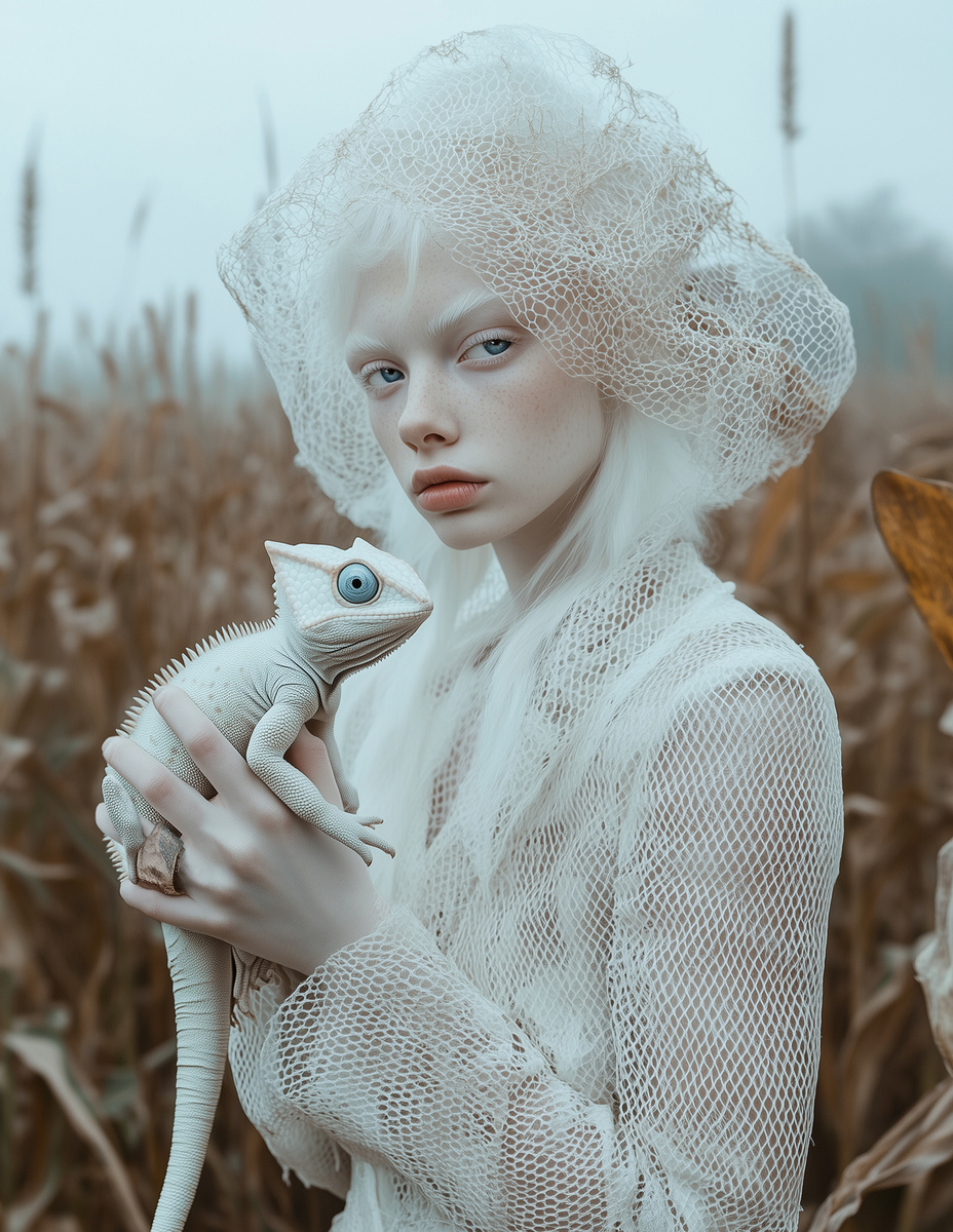 Annual Final 2024 - Portrait AI (Artificial Intelligence) - Silver badge by Julia Tyagushova - Russian Federation.