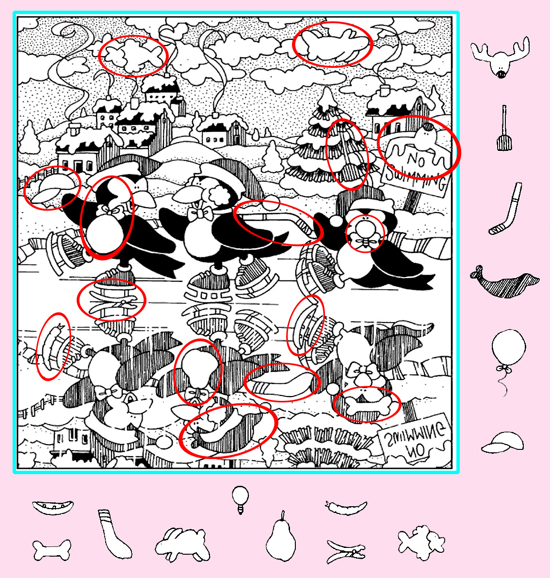 Картинка-ответ (15 предметов). Картинка подготовлена автором