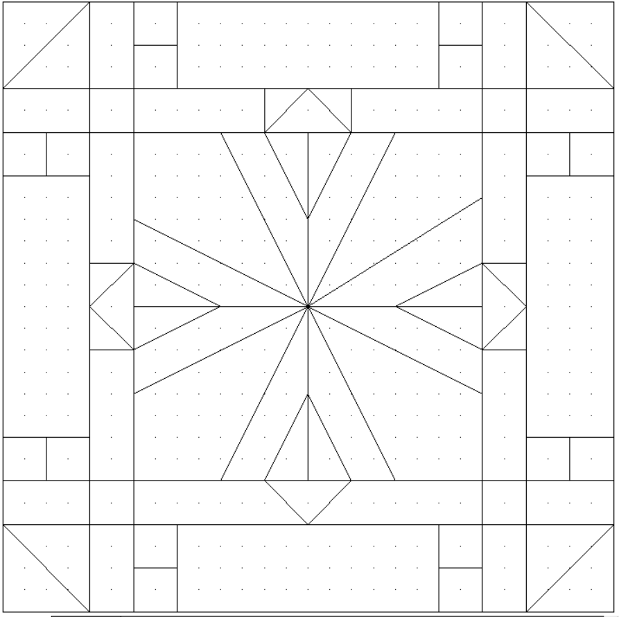 Сетка блока №13 проекта "Мерцающие снежинки"