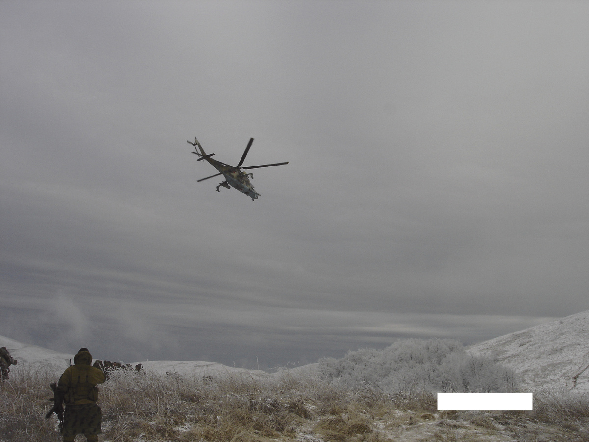 Ударный вертолёт МИ-24. Чечня