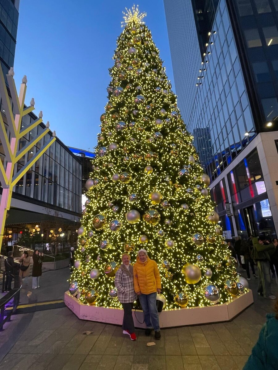 Валентина Анатольевна Фадеева у новогодней ёлки в Нью Йорке, ноябрь 2025год.