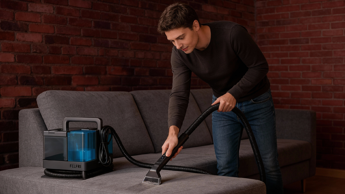 Мощный моющий пылесос для мебели