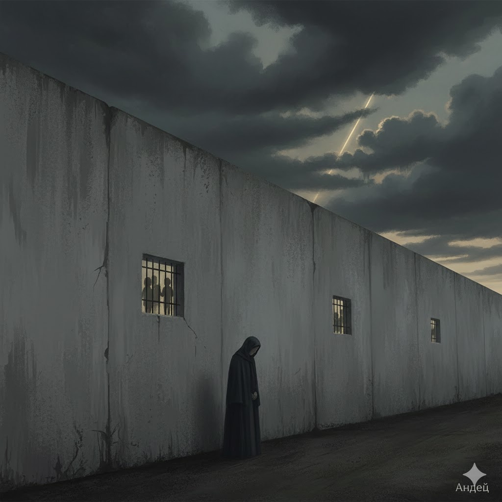 "Завеса молчания", иллюстрация создана сетью Джемини