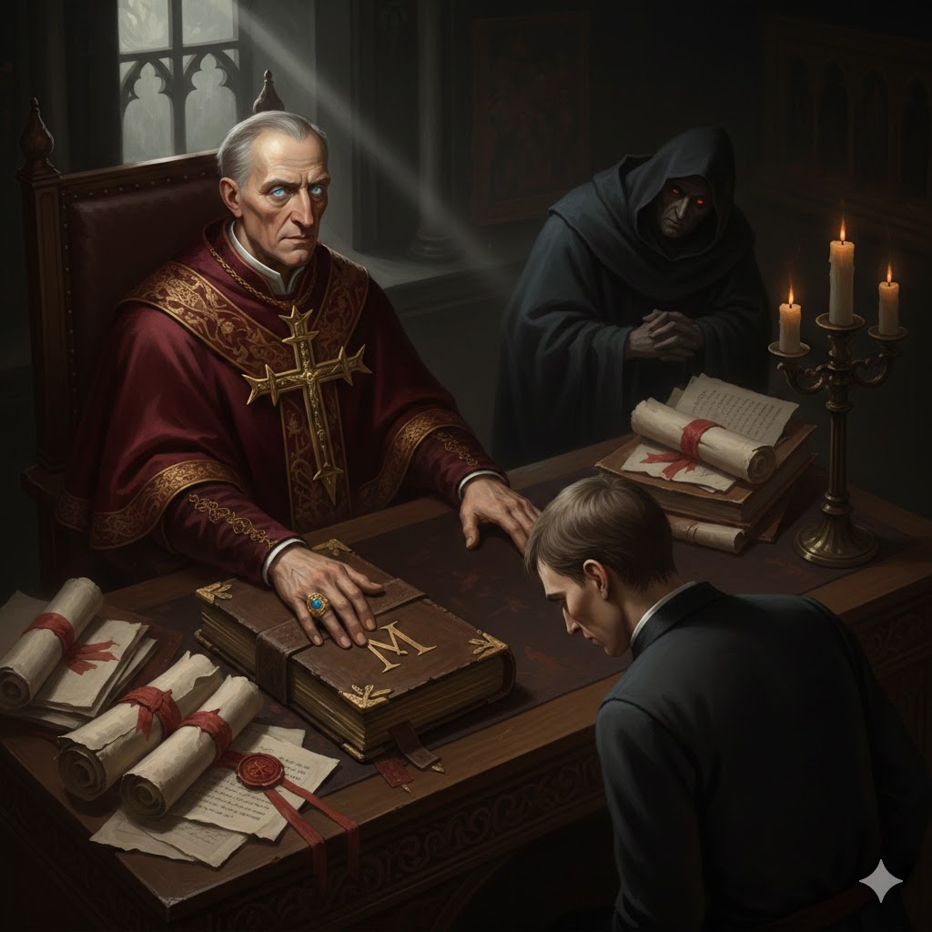 "Архитекторы Инферно: Урок целесообразности", иллюстрация создана сетью Джемини