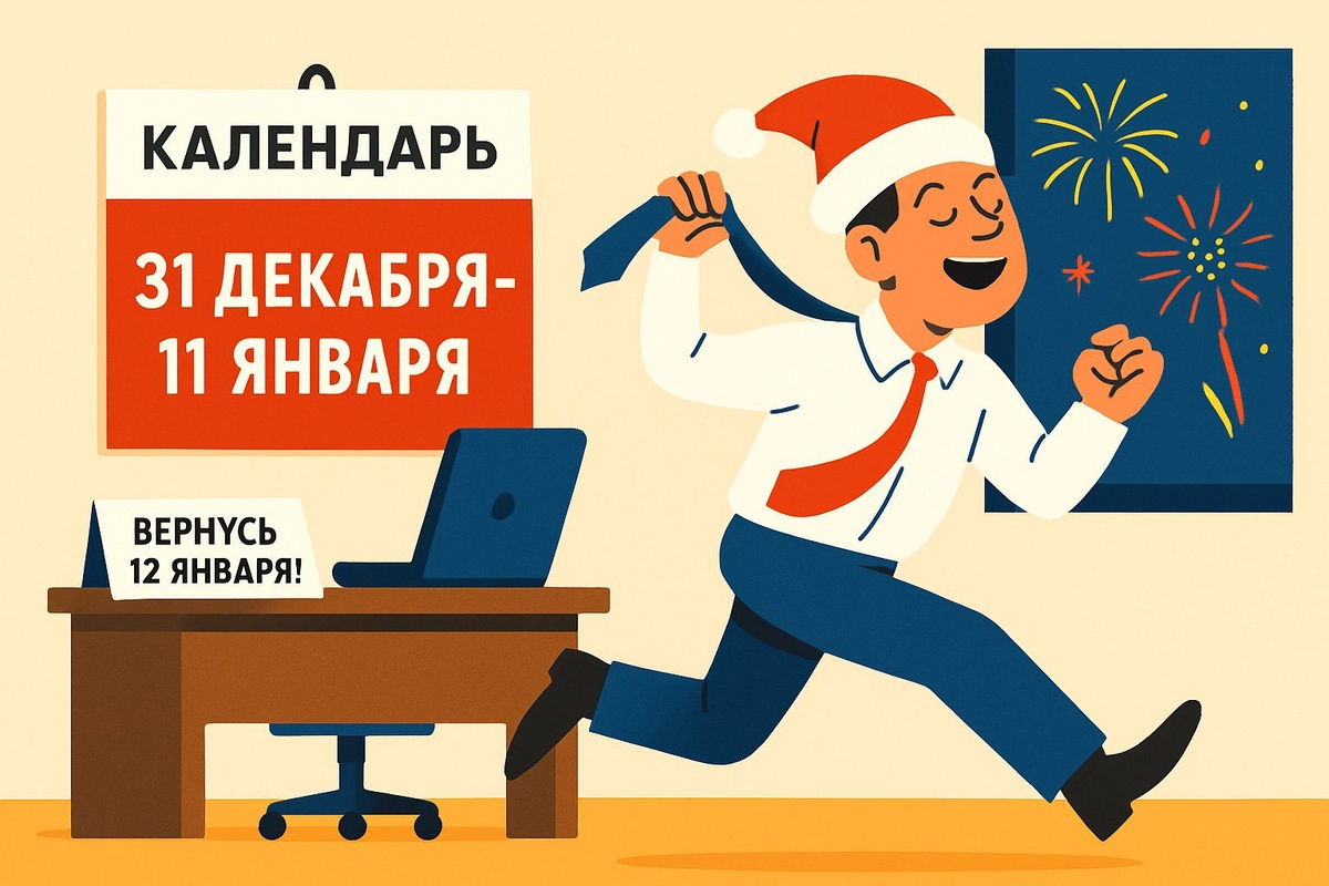Какой последний рабочий день 2025 года и когда выходить на работу после новогодних праздников