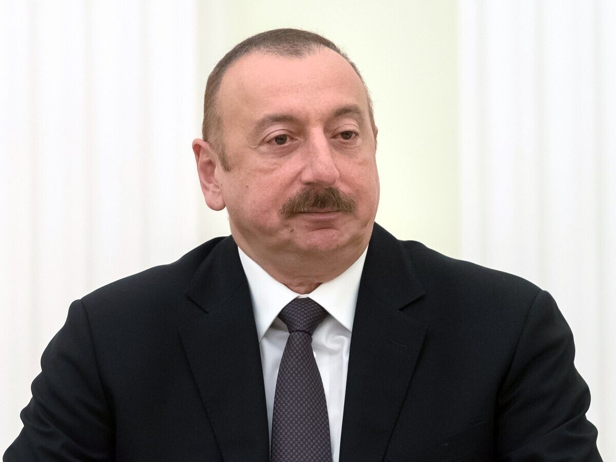    Президент Азербайджана Ильхам Алиев во время встречи с президентом РФ Владимиром Путиным. 13 июня 2018 | © РИА Новости / Сергей Гунеев