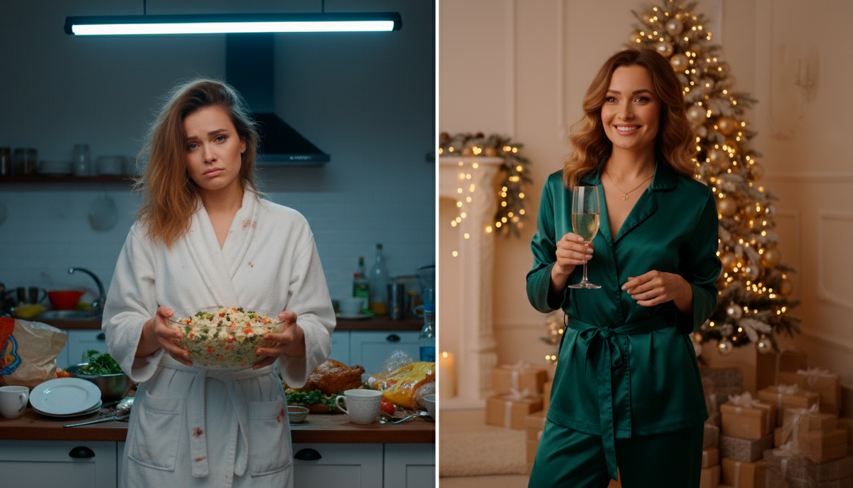 Вместо тысячи слов. Не позволяйте быту украсть у вас праздник. Смените халат на стильный домашний костюм — настроение изменится мгновенно!