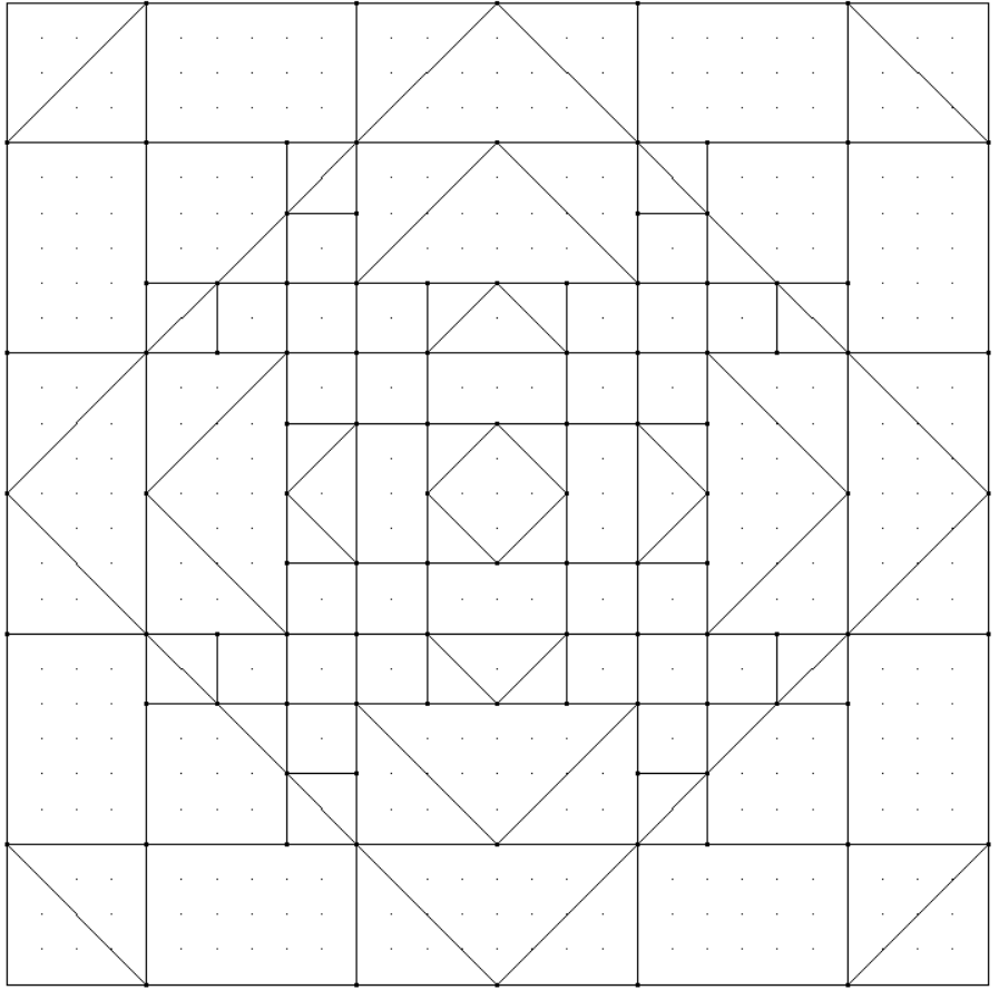 Сетка блока №14 проекта "Мерцающие снежинки"