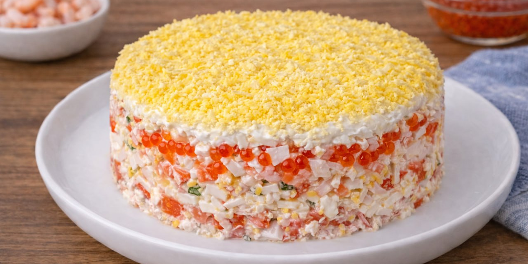 Крабовый салат по-новому"Нептун" ешь и не можешь остановиться. Вкусный и простой рецепт на Новогодний стол