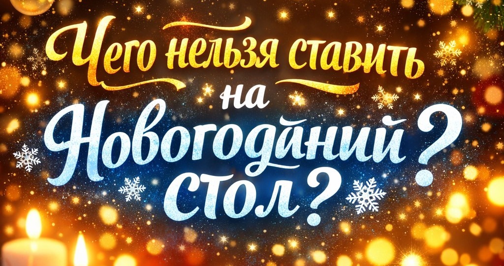 Чего нельзя ставить на новогодний стол?