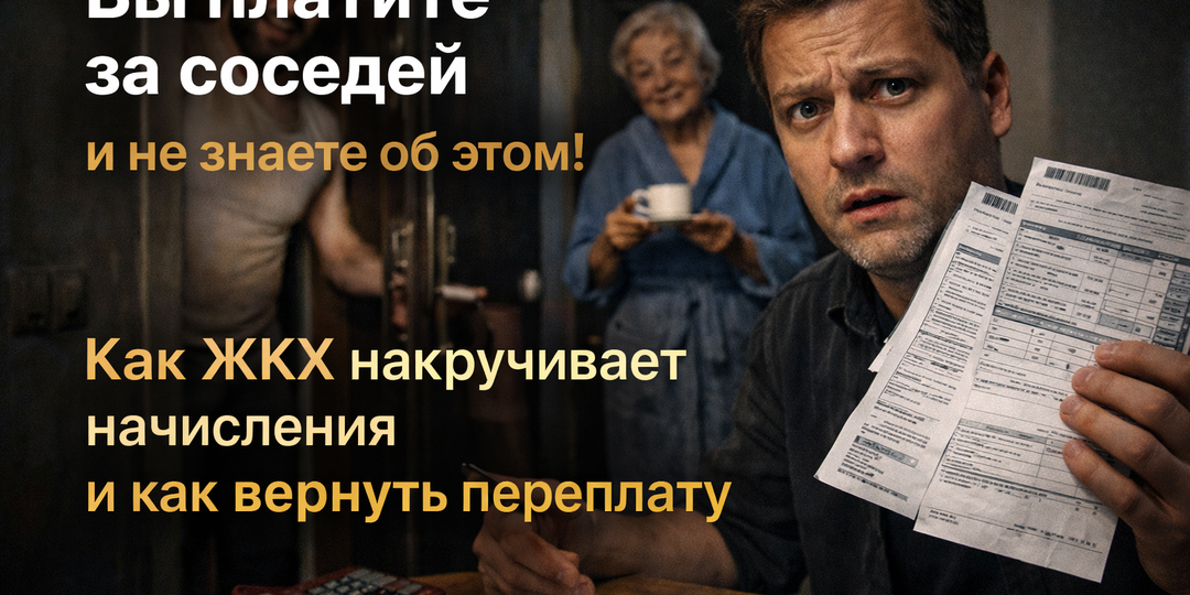 Вы платите за соседей и даже не знаете об этом: как ЖКХ накручивает начисления и как вернуть переплату