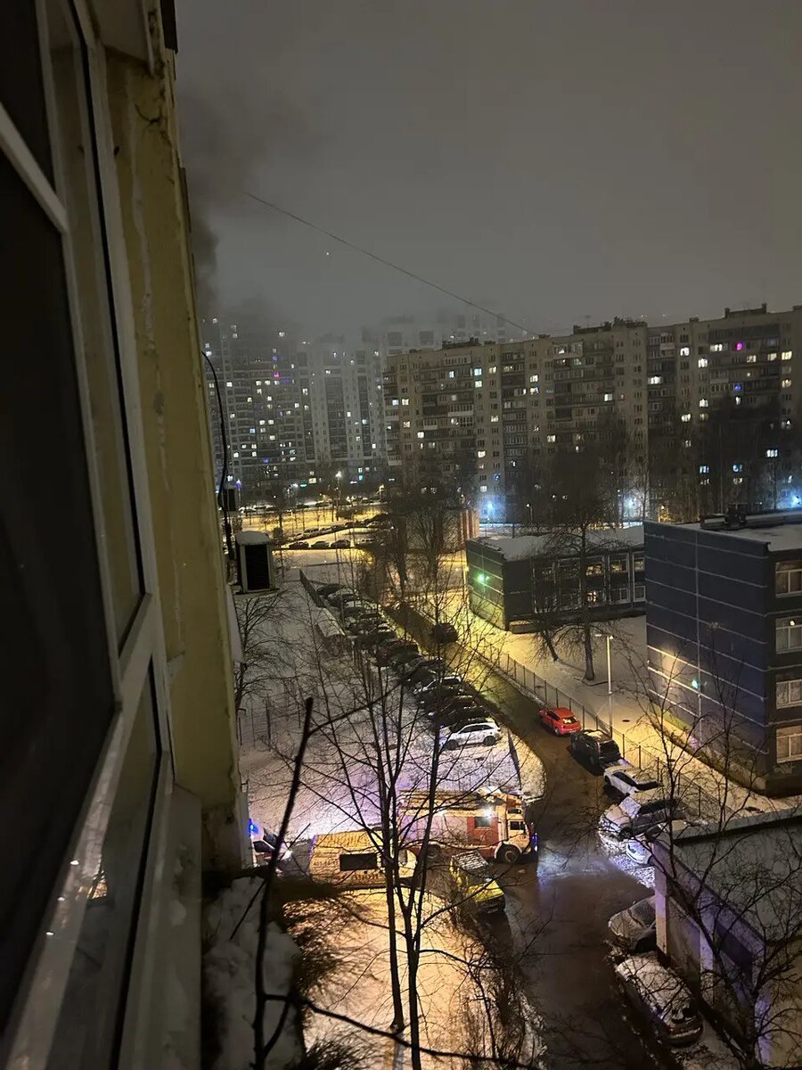    Пожар на Хошимина, 8. Фото: читательница Мойки78