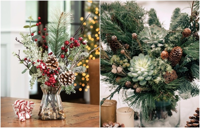 Сделайте зимний букет своими руками