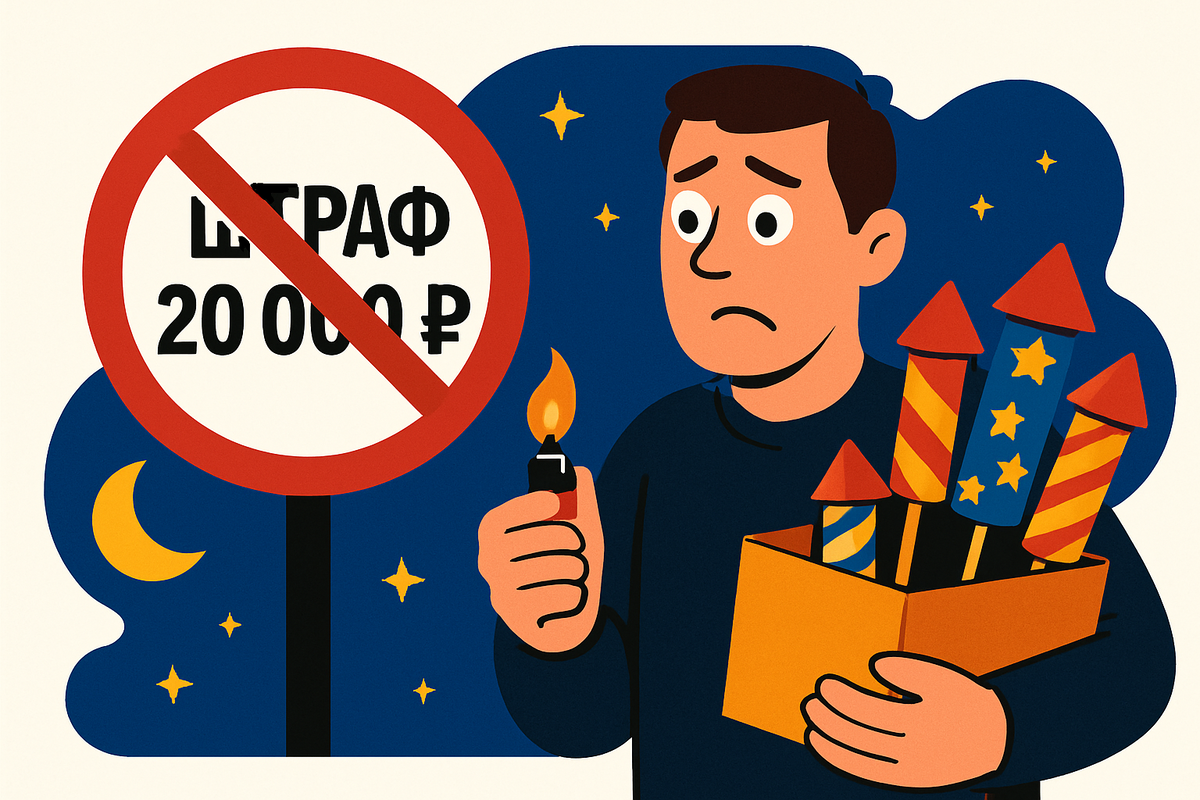  Салют запрещён! Где в новогоднюю ночь будет тишина, а где — штраф 20 000 рублей?