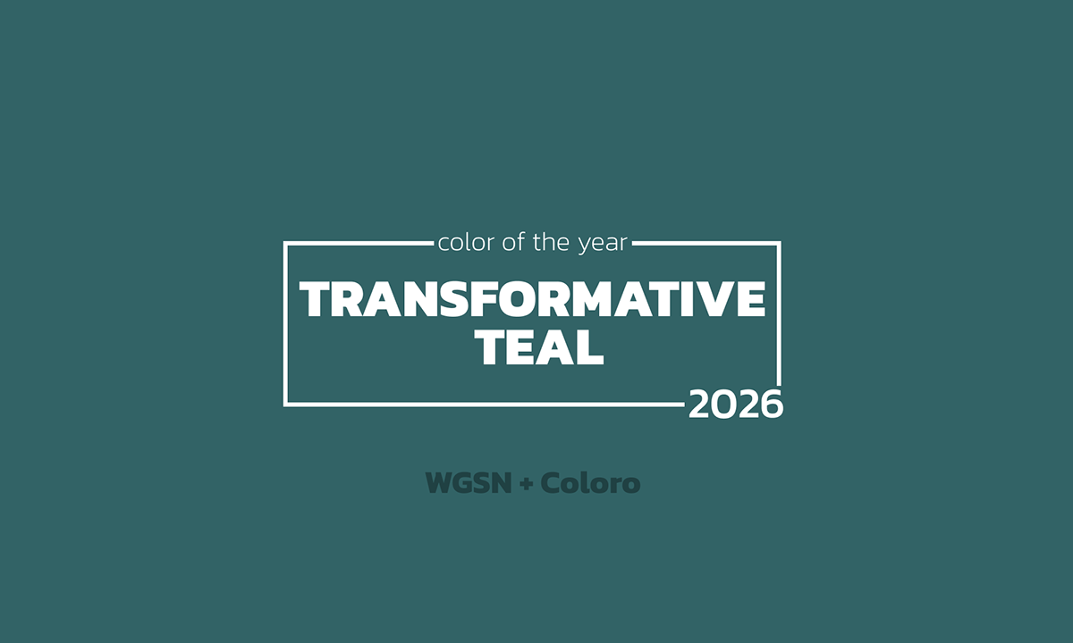 1-Transformative Teal, 2-Cloud Dancer