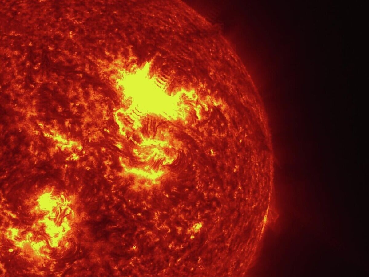    Вспышка на солнце | © РИА Новости / Лаборатория солнечной астрономии (XRAS)