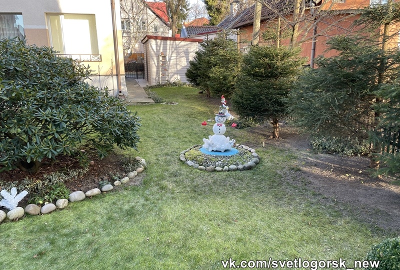 На зеленые лужайки курортного Светлогорска нагрянула морозная зима