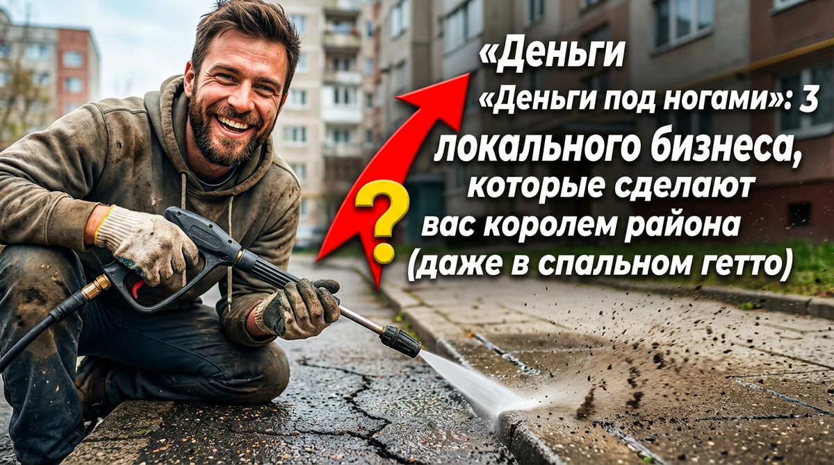 «Деньги под ногами»: 3 идеи локального бизнеса, которые сделают вас королем района (даже в спальном гетто)