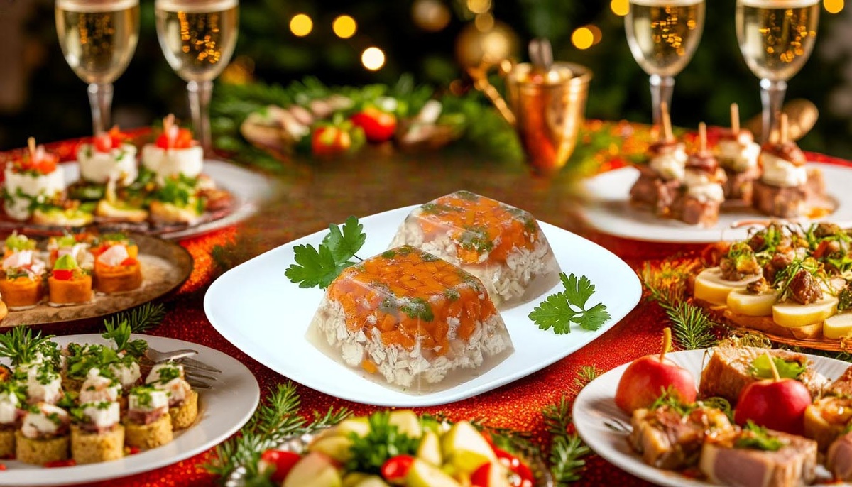 Холодец на праздничном столе