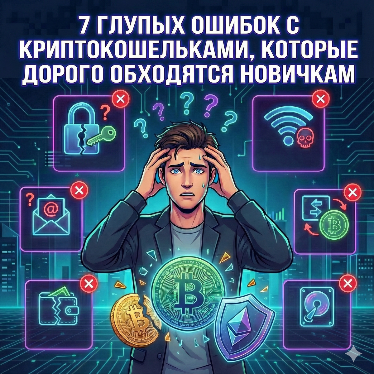 7 глупых ошибок с криптокошельками, которые дорого обходятся новичкам