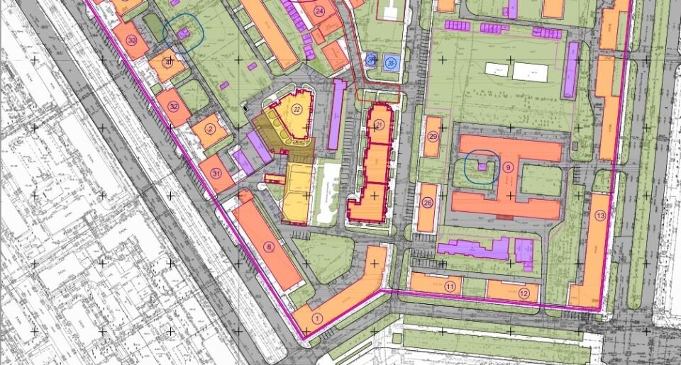    Проект размещения 24-этажного дома на пр. Ленина, 94а. Источник: ПК «Домус плюс»