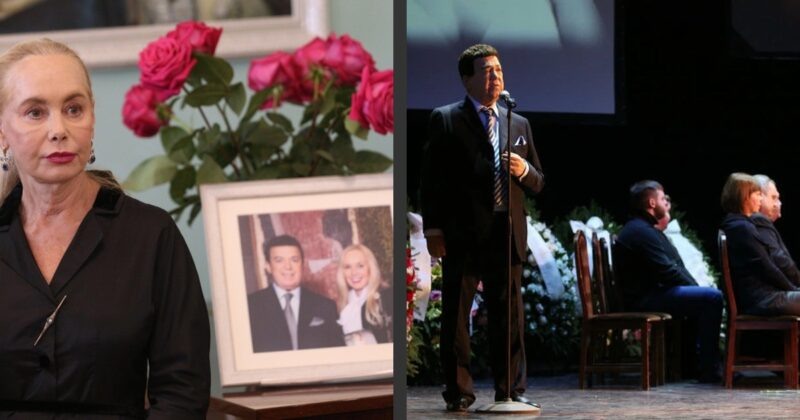    Иосиф Кобзон на одном из последних выступлений, несмотря на тяжёлую болезнь.