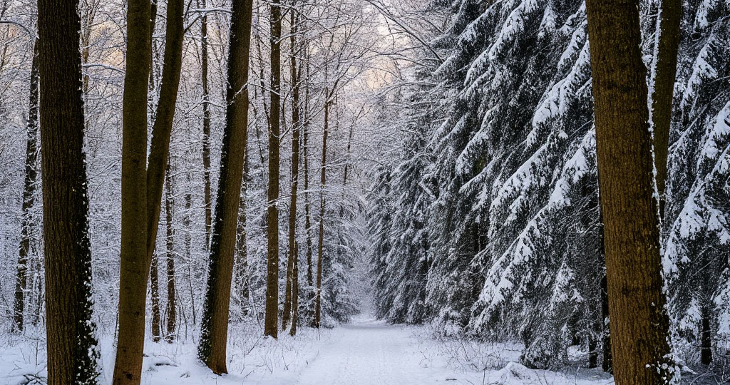 Зима. Всё стало чёрно-бело.