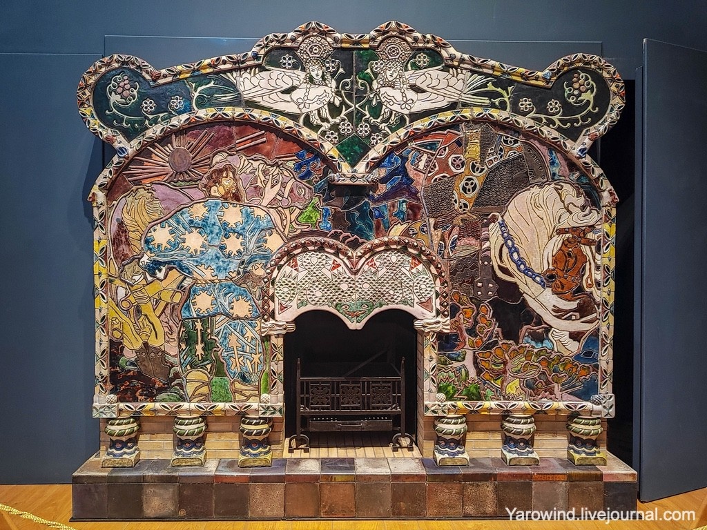 Врубель - камин “Микула Селянинович и Вольга”, 1900