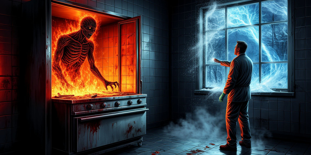 Я застрял в морге без света. Когда холодильник начал плавиться изнутри, я понял — там не труп.