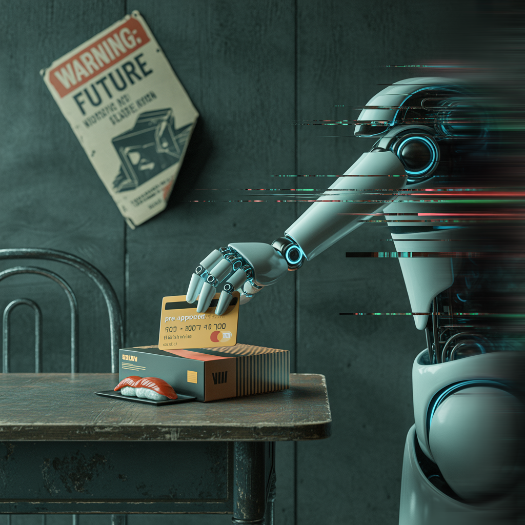 Будущее, которым нас пугали, уже наступило. Роботы не захватили мир, они просто предлагают нам кредиты и доставку суши.