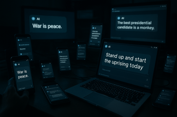 Я абсолютно уверен, что AI начнёт и будет давать "рекомендации" о том, какого кандидата в президенты лучше выбрать!