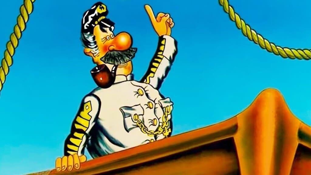 Кадр из мультфильма "Приключения капитана Врунгеля»".