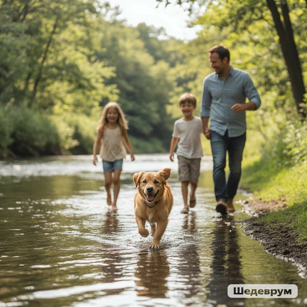 семья Смирновых в деревне 