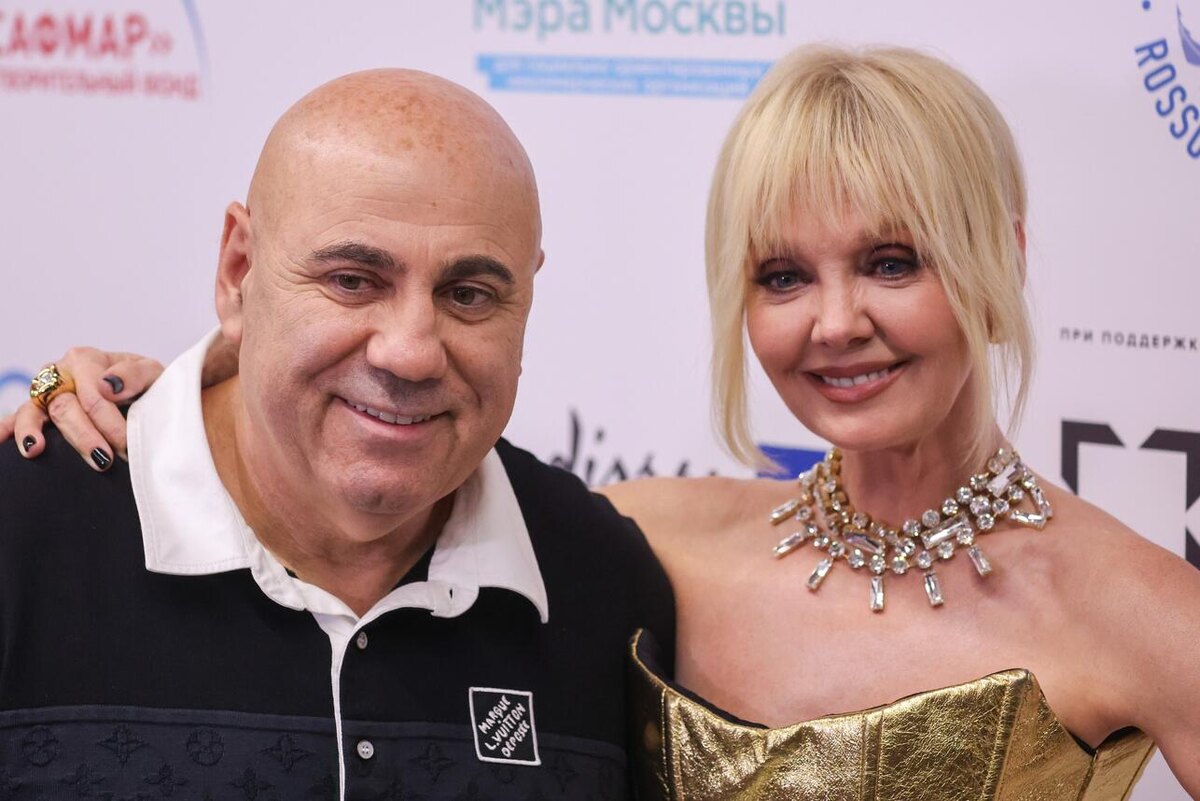    Валерия с мужем Иосифом Пригожиным. © Belkin Alexey/globallookpress.com