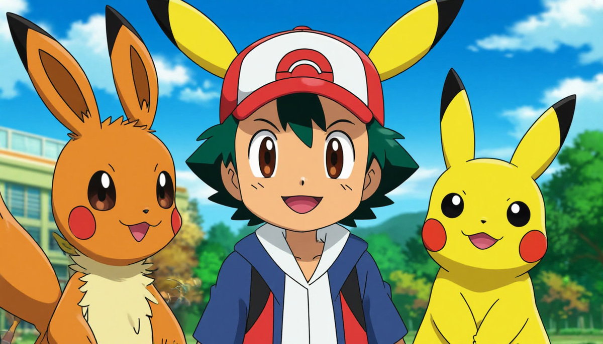 В день, когда дети получают первого покемона, Эш просыпается поздно и опаздывает к профессору Оуку.