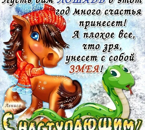 Подведем итоги, год Змеи заканчивается, что принесешь нам год Огненной Лошади.