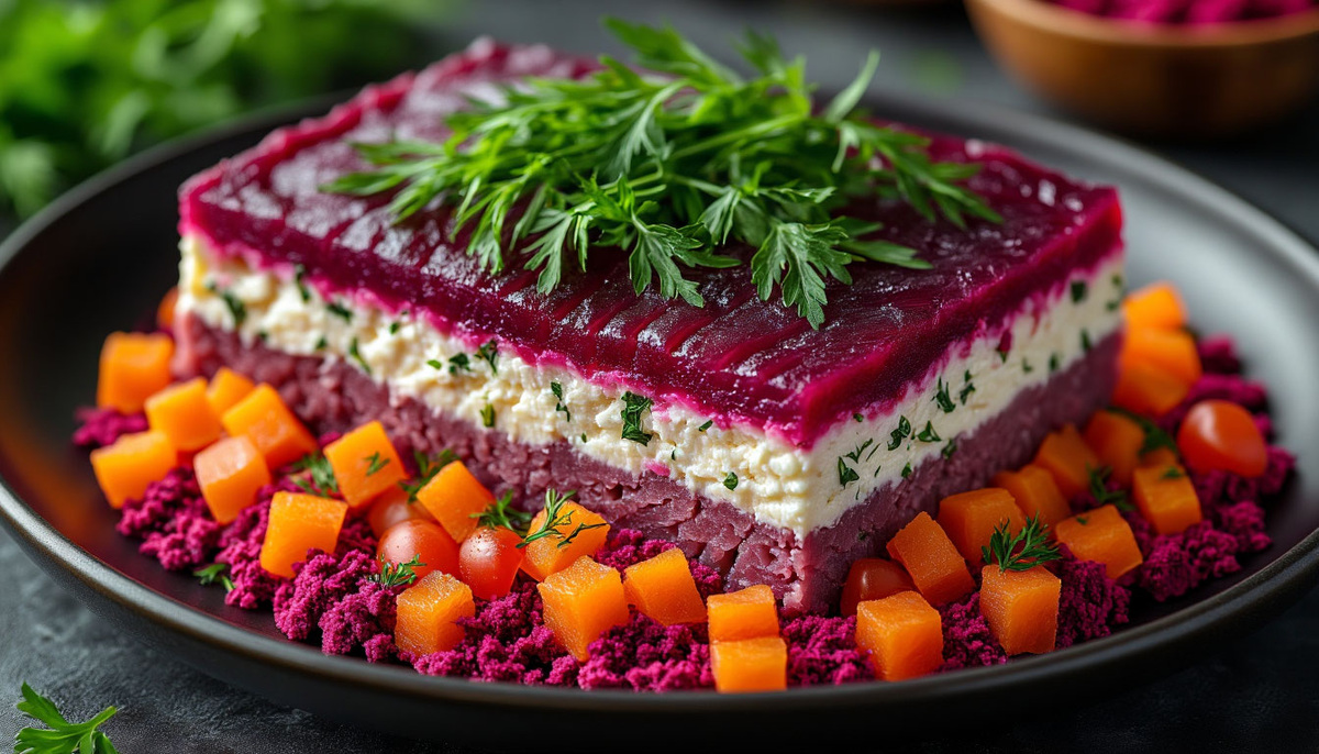 ❤️ ‘Селёдка под шубой’ без свёклы: как её делали в блокадном Ленинграде (из моркови, томата и свекольного порошка). 