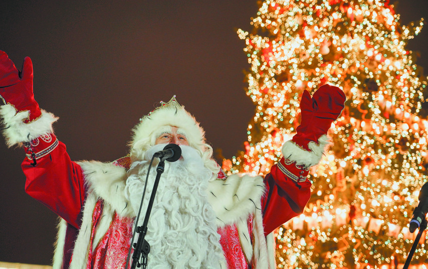    Дед Мороз на Дворцовой площади