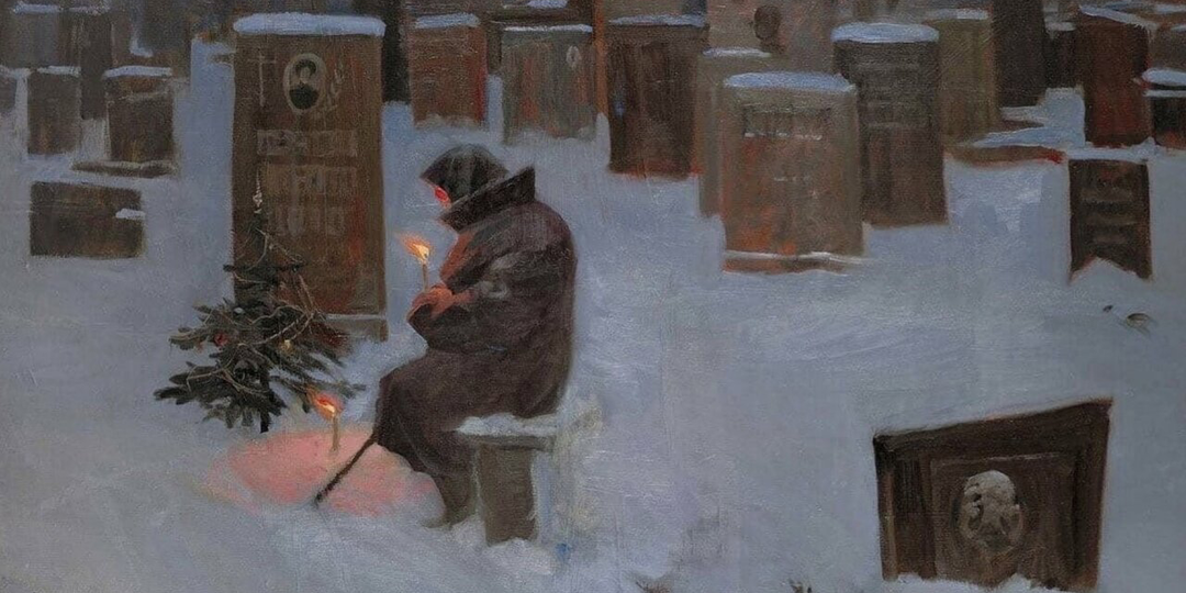 Новый год на кладбище: тишина, в которой слышно любовь