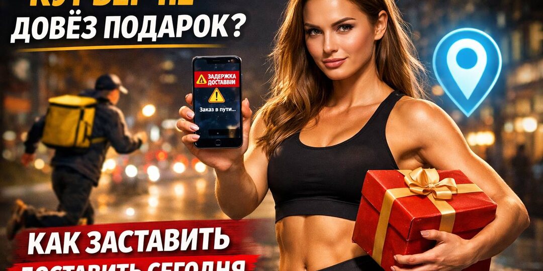 Курьерская служба «потеряла» подарок. Как заставить их найти курьера и привезти заказ сегодня