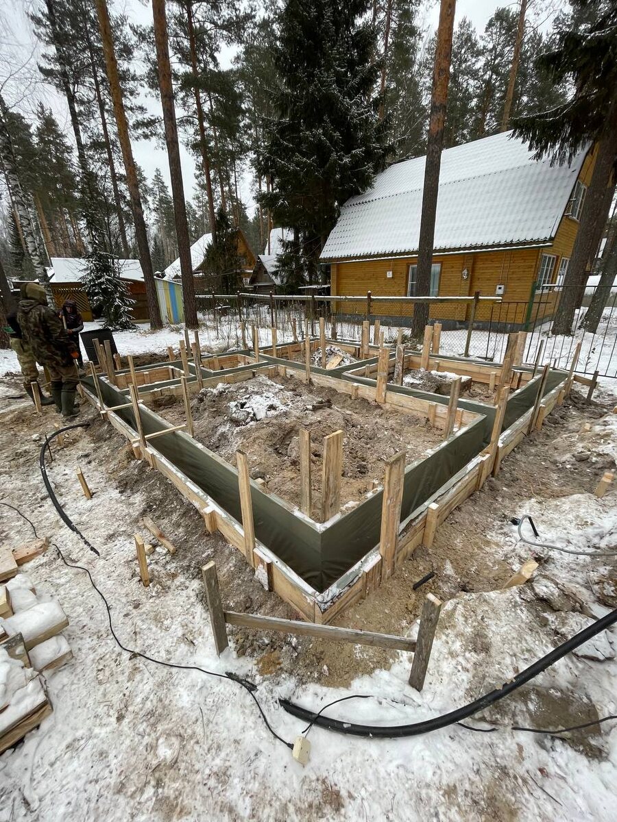 Это вам не сваи закрутить. Ленточный фундамент требует серьезной подготовки: траншеи, опалубка, арматура. Но для капитального дома для постоянного проживания (ПМЖ) это «золотая середина» по цене и надежности.