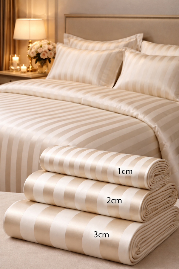 Особенности ткани Страйп-сатин: идеальный выбор для постельного белья