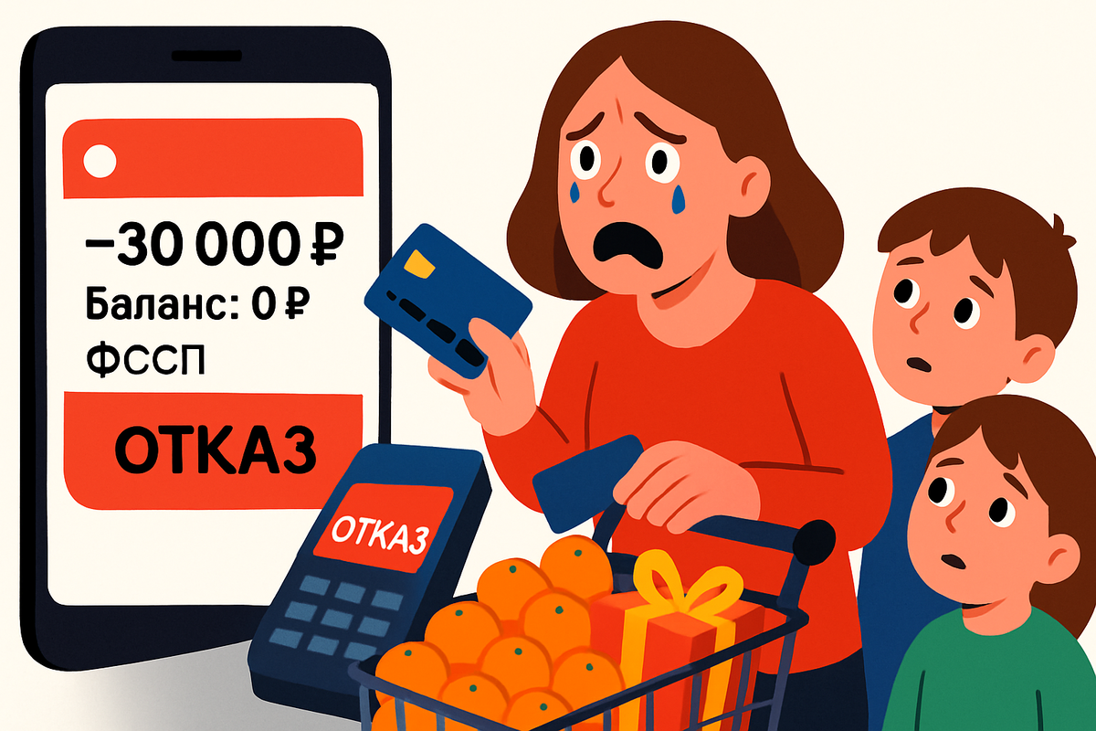 «Списали всё под ноль!»: как выжить в Новый год, если приставы заблокировали карты.