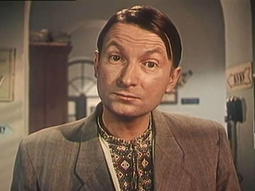 Георгий Вицин в фильме "Жених с того света". Режиссер Леонид Гайдай