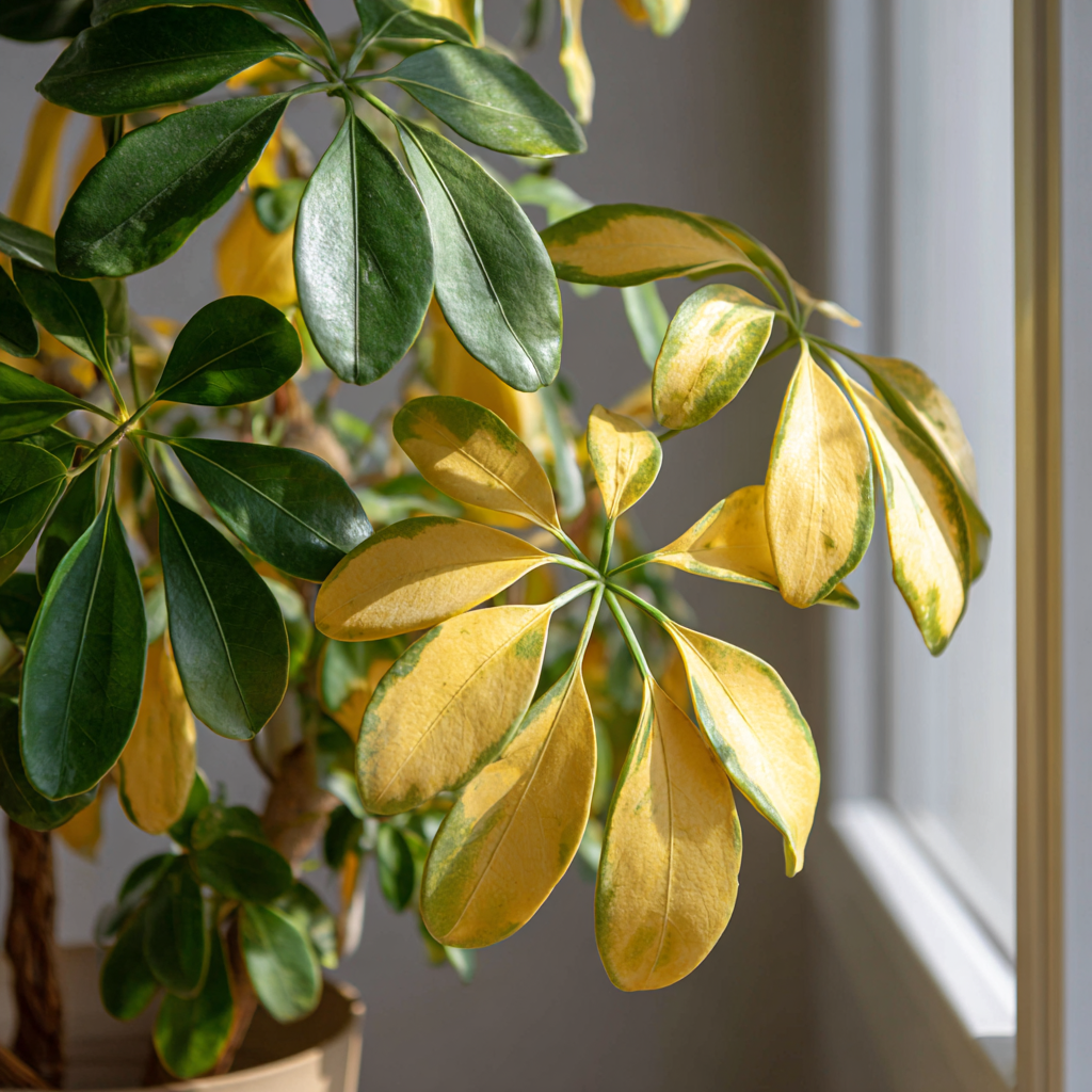 Почему у растений желтеют листья