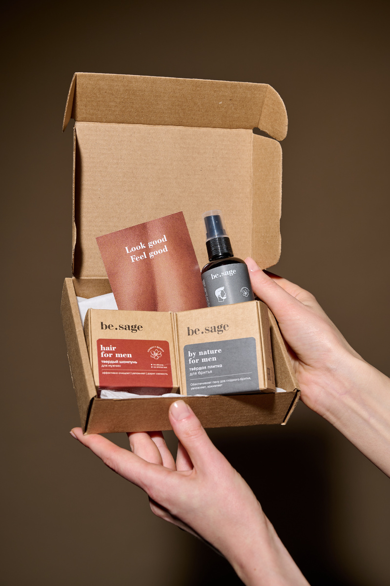 На фото подарочный набор для мужчин be.sage