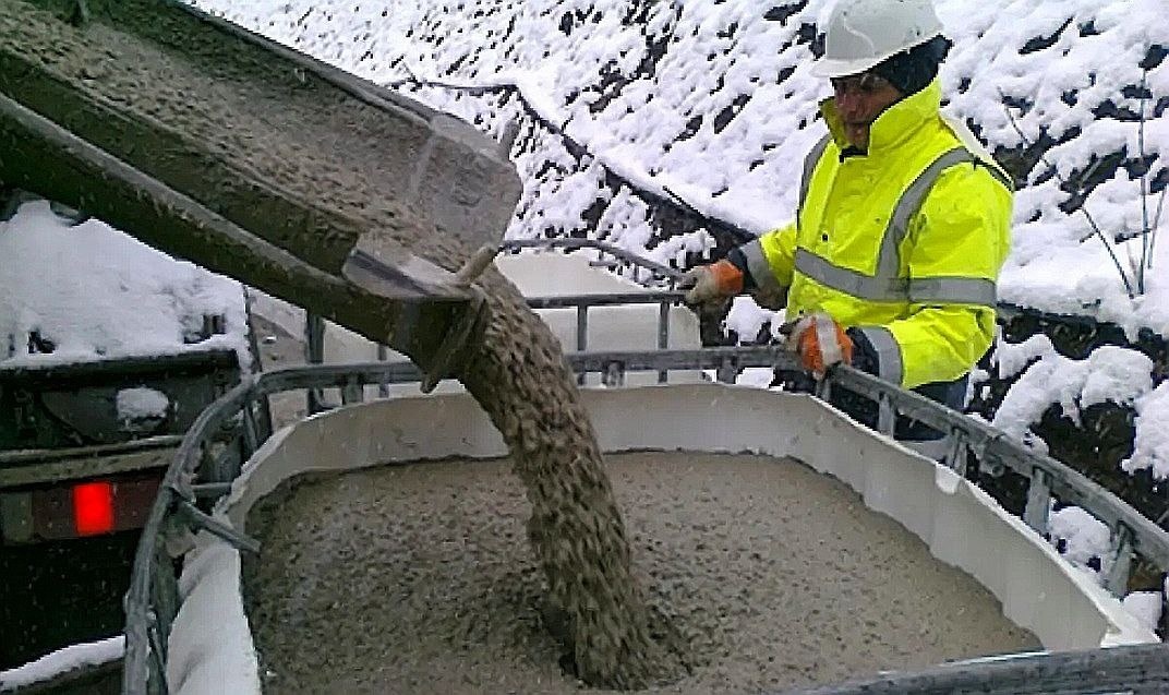 Приёмка бетона в зимний период. Бетон с ПМД. Фото из открытых источников