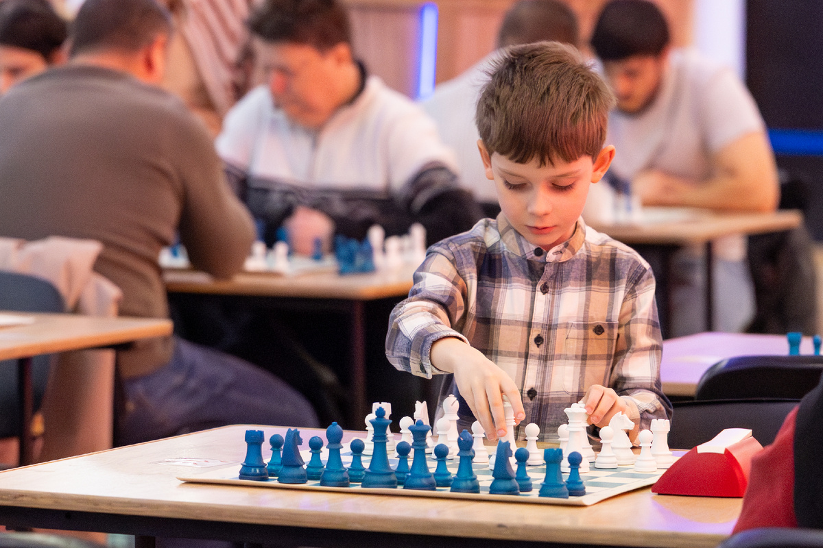 Шахматный турнир РШШ. Дима Васильев, 6 лет