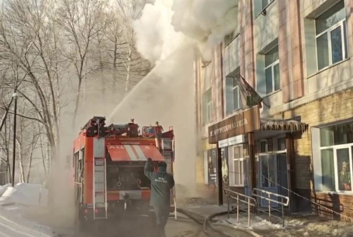 Кадр видео МЧС.