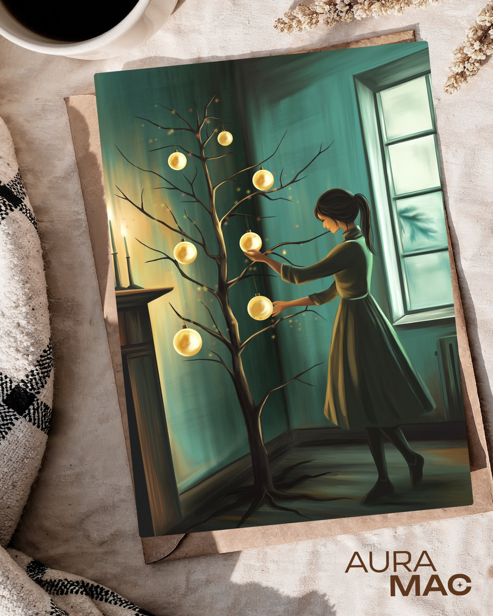 Метафорическая карта из колоды "Паутина страхов" (AURAMAC). Художник Евгения Кузнецова